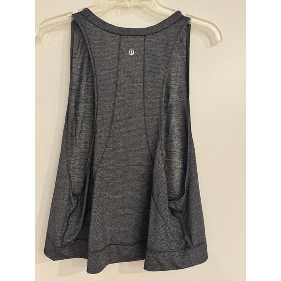 Lululemon Pace Perfect Tank | Size Large | Heathered Black Gray - Picture 3 of 6